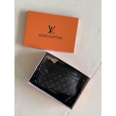 Чоловіча сумка месенджер Louis Vuitton Graham крос боді через плече чорний Луї Віттон Чоловіча сумка месенджер Louis Vuitton Graham крос боді через плече чорний Луї Віттон