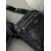 Чоловічі сумки месенджер Coach через плече чорний Коуч