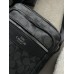 Чоловічі сумки месенджер Coach через плече чорний Коуч