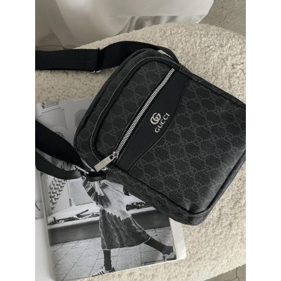 Чоловічі сумки месенджер Gucci через плече чорний Гуччі Чоловічі сумки месенджер Gucci через плече чорний Гуччі