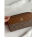 Гаманець Coach Signature Accordion Zip Wallet Коуч жіночий великий бежевий