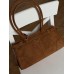 Сумка жіноча Prada Bonnie Medium Suede Shoulder Bag через карамельний плече замша Прада