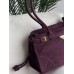 Сумка жіноча Prada Bonnie Medium Suede Shoulder Bag через плече темно-бордовий замша