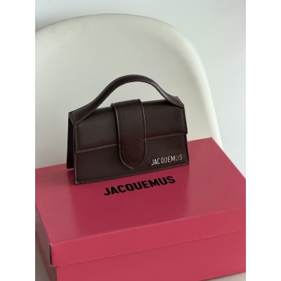 Сумка жіноча Jacquemus Le Bambino Mini Bag шоколадний через плече Жакмюс Сумка жіноча Jacquemus Le Bambino Mini Bag шоколадний через плече Жакмюс