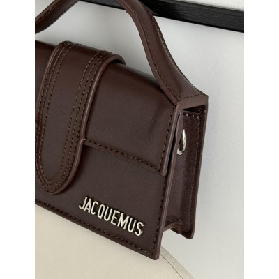 Сумка жіноча Jacquemus Le Bambino Mini Bag шоколадний через плече Жакмюс