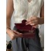 Сумка жіноча Jacquemus Le Bambino Mini Bag бордовий через плече Жакмюс