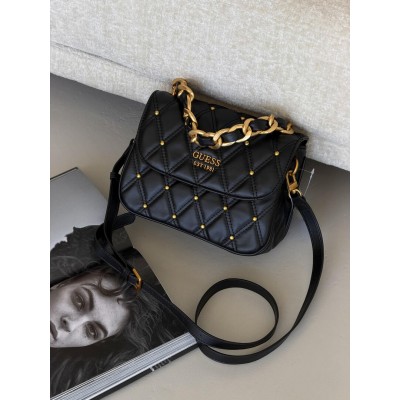 Сумка жіноча Guess Triana Flap Shoulder чорний через плече Гесс Тріана
