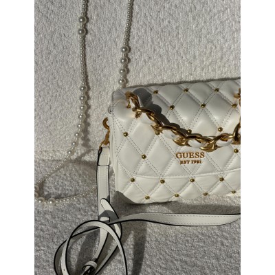 Сумка женская Guess Triana Flap Shoulder белый через плече Гесс Триана