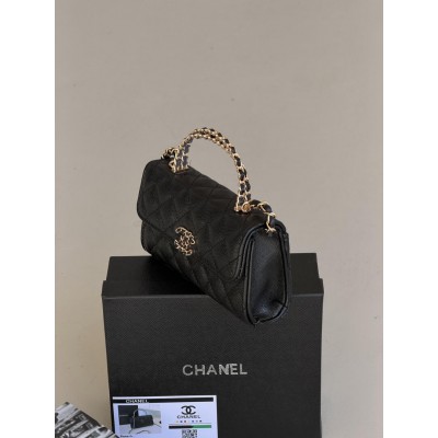 Сумка жіноча Chanel mini чорний клатч Шанель