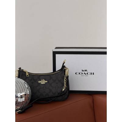 Женская сумка Coach Bolso de hombro Teri черный через плече Коуч