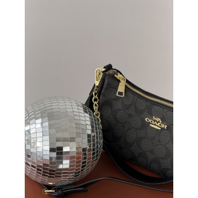 Сумка жіноча Coach Bolso de hombro Teri чорний через плече Коуч