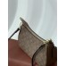 Женская сумка Coach Bolso de hombro Teri бежевый+ коричневый через плече Коуч