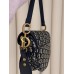 Женская сумка Dior Saddle Bag черный через плече Кристиан Диор седло