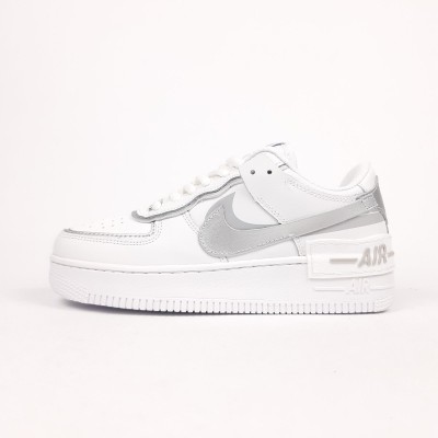 Nike AIR Force 1 SHADOW White Silver белые с серебром, Размер 36 Nike AIR Force 1 SHADOW White Silver белые с серебром, Размер 36
