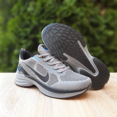 Nike Zoom Winflo серые с синим, Размер 45