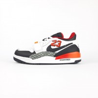 Air JORDAN LEGACY 312 LOW Білі з чорним та красним, Розмір 45
