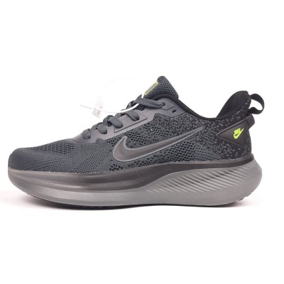 Nike ZOOM темно серые с салатовым, Размер 42