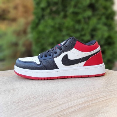 Nike Air Jordan 1 UNC 23 білі з чорним і червоним, Розмір 37 Nike Air Jordan 1 UNC 23 білі з чорним і червоним, Розмір 37