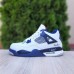 Nike Air Jordan 4 Білі з синім, Розмір 45