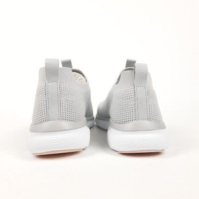 Puma Slip-On Knit слипоны тапкие мокасины серые с розовым, Размер 41
