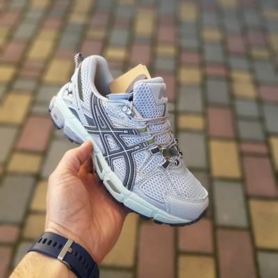 ASICS Gel-Kahana 8 серые с зеленым, Размер 39