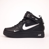 Nike Air Force 1 Mid ´07 LV8  чорні з білим, Розмір 40