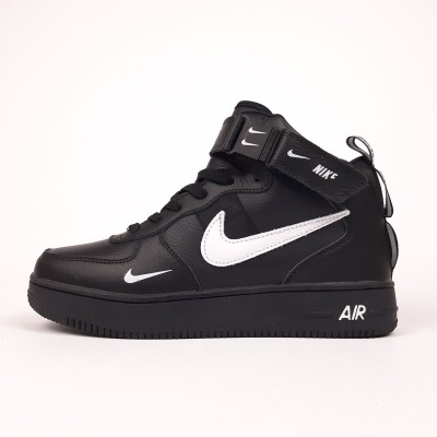 Nike Air Force 1 Mid ´07 LV8 черные с белым, Размер 40 Nike Air Force 1 Mid ´07 LV8 черные с белым, Размер 40