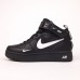 Nike Air Force 1 Mid ´07 LV8 черные с белым, Размер 40