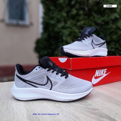 Nike Air Zoom Pegasus 39 сірі з чорним, Розмір 38