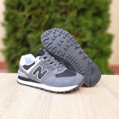 New Balance 574 Classic темно серые с белым, Размер 38