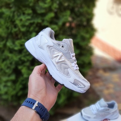 New Balance 725 білі з сірим та пудрой, Розмір 36