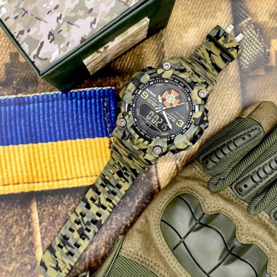 Patriot 001CMGRDSNS ГСЧС Зеленый камуфляж + Коробка.
