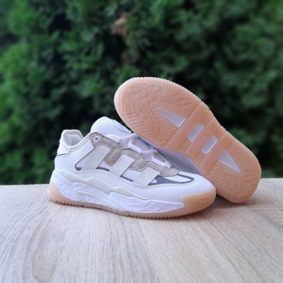 Adidas Niteball белые на бежевом, Размер 39