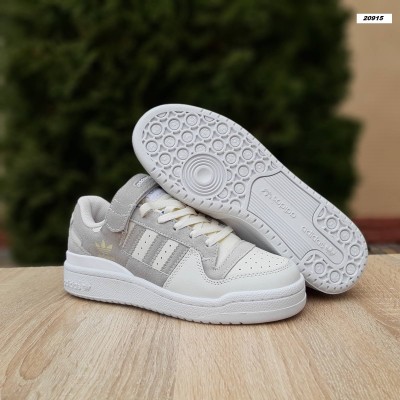 Adidas Forum молочні з сірим біла пятка, Розмір 37