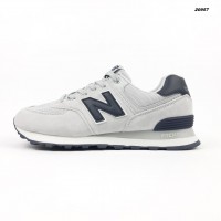 New Balance 574 светло серые с синим, Размер 37
