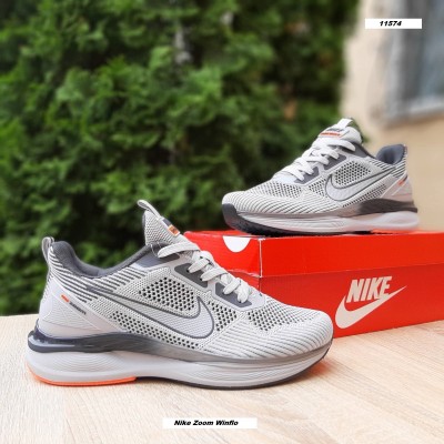 Nike Zoom Winflo світло сірі з помаранчевим, Розмір 39