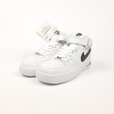 Nike Air Force 1 Mid '07 белые с черным, Размер 41
