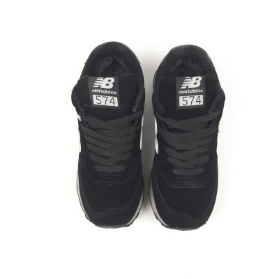 New Balance 574 чорні з білим, Розмір 38