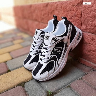 New Balance 530 черные с белым, Размер 38