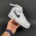 Nike Air Force 1 високі Білі з чорним, Розмір 36