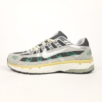 Nike P-6000 Flat Pewter сірі з білим та зеленим, Розмір 43