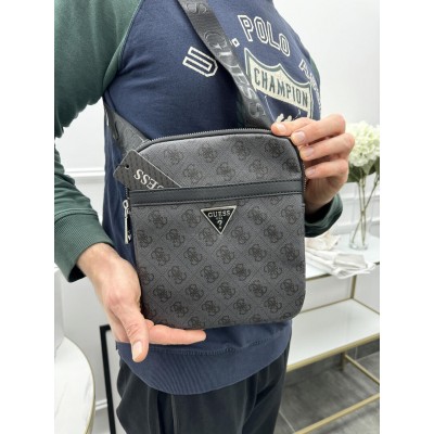 Чоловічі сумки месенджер Guess Vezzola Smart Mini Crossbody через плече чорний Гесс