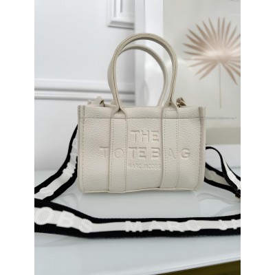 Сумка жіноча Марк Джейкобс молочний шопер Marc Jacobs Tote Bag шоппер міні