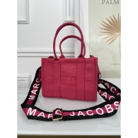 Сумка жіноча Марк Джейкобс малиновий шопер Marc Jacobs Tote Bag шоппер міні