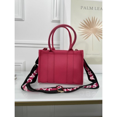 Сумка жіноча Марк Джейкобс малиновий шопер Marc Jacobs Tote Bag шоппер міні