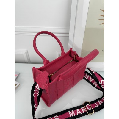 Сумка жіноча Марк Джейкобс малиновий шопер Marc Jacobs Tote Bag шоппер міні
