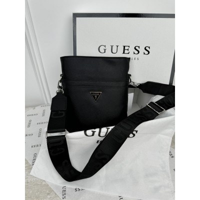 Чоловічі сумки месенджер Guess через плече чорний Гесс Чоловічі сумки месенджер Guess через плече чорний Гесс