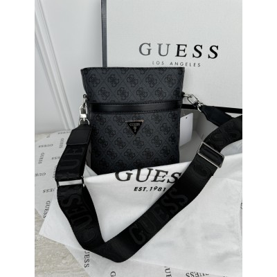 Чоловіча сумка месенджер Guess через сірий плече Гесс Чоловіча сумка месенджер Guess через сірий плече Гесс