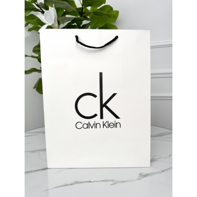 Фірмова упаковка пакету Calvin Klein, упаковка на подарунок. Подарункова брендова упаковка Кельвін Кляйн