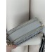 Сумка женская Christian Dior светло- серый текстиль кросс боди Диор